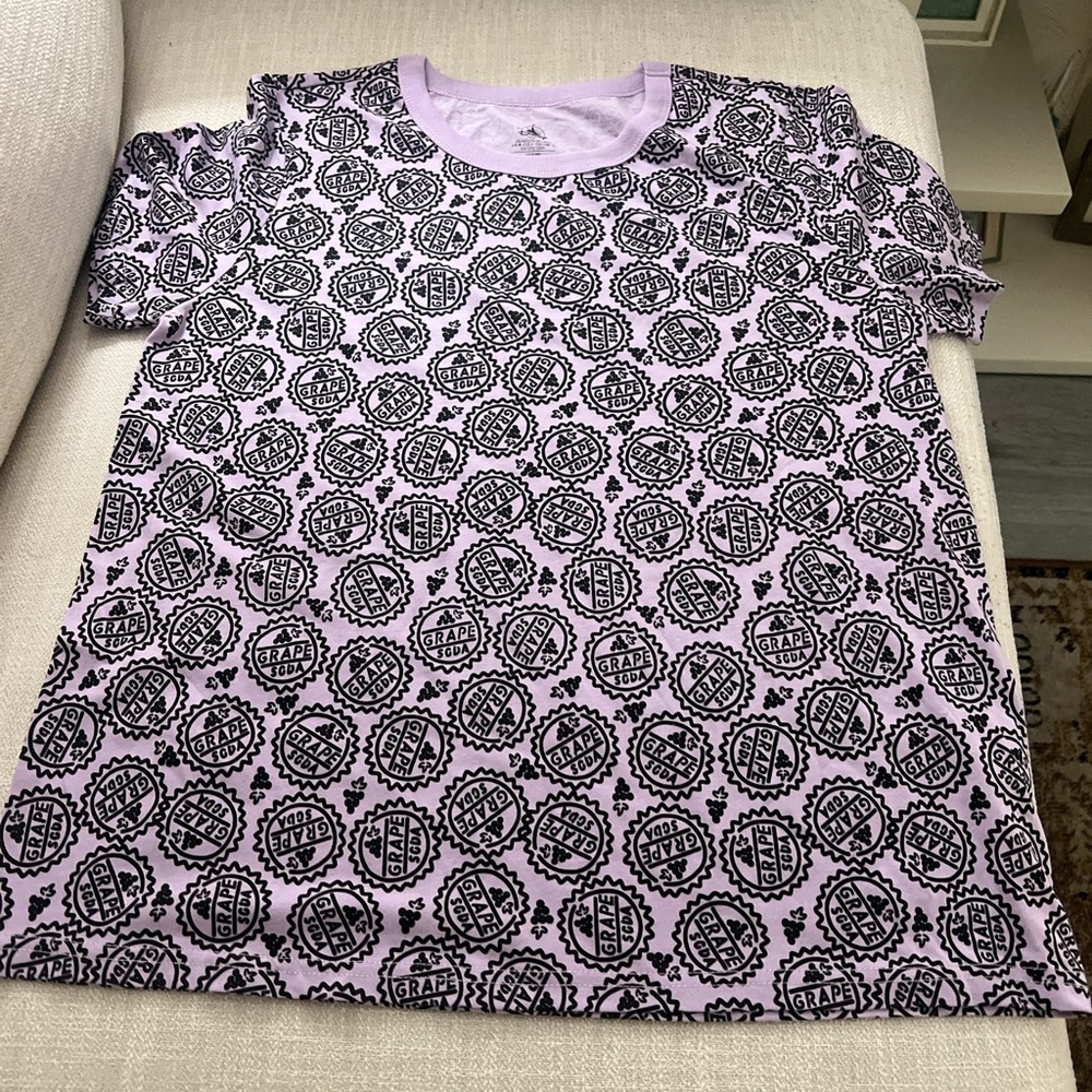 Disney Lavender and Black Graphic Tee